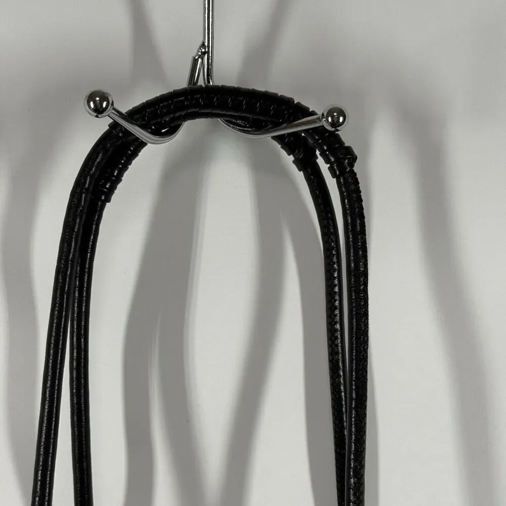 HALSTON HERITAGE Woman Alism Suede Bucket Bag Black purse 9x8x3” 11” handle